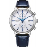 Citizen Eco-Drive Chronograph Blue Leather Strap CA7069-16A