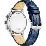 Citizen Eco-Drive Chronograph Blue Leather Strap CA7069-16A