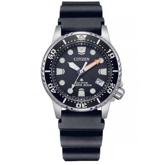 CITIZEN PROMASTER ECO-DRIVE BLACK RUBBER STRAP EO2020-08E