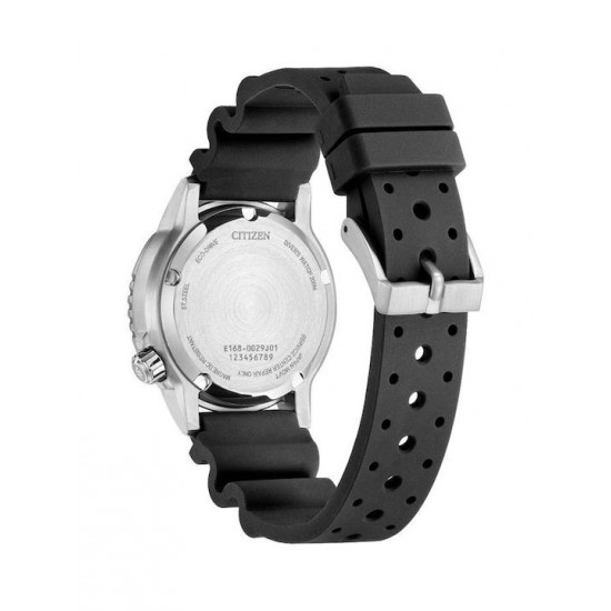 CITIZEN PROMASTER ECO-DRIVE BLACK RUBBER STRAP EO2020-08E