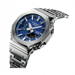 CASIO G-SHOCK TOUGH SOLAR ΜΕ ΜΠΛΕ ΚΑΝΤΡΑΝ ΚΑΙ ΜΠΡΑΣΕΛΕ GM-B2100AD-2AER