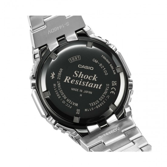 CASIO G-SHOCK TOUGH SOLAR ΜΕ ΜΠΛΕ ΚΑΝΤΡΑΝ ΚΑΙ ΜΠΡΑΣΕΛΕ GM-B2100AD-2AER