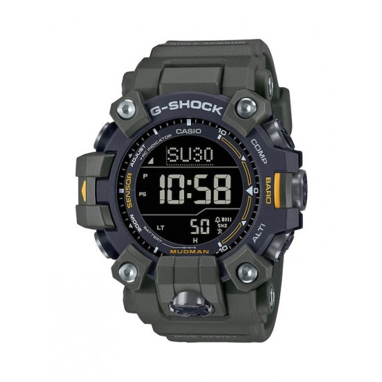 CASIO G-SHOCK MUDMAN TOUGH SOLAR KHAKI RESIN STRAP GW-9500-3ER