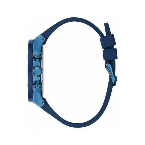 GUESS BLUE SILICONE STRAP GW0057G3