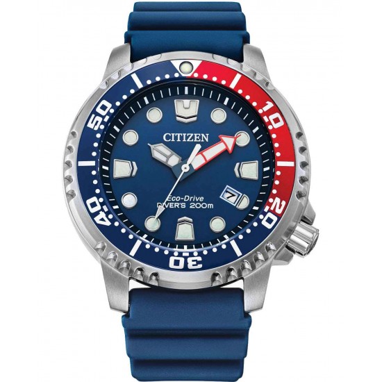 CITIZEN PROMASTER ECO-DRIVE BLUE RUBBER STRAP BN0168-06L