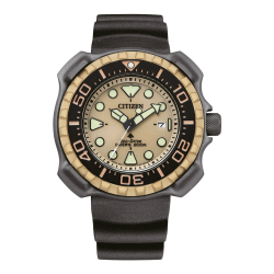 Citizen Eco-Drive Divers Titanium Black Rubber Strap BN0226-10P