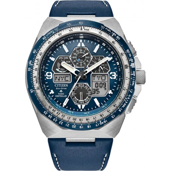 Citizen Promaster Skyhawk Blue Leather Strap JY8148-08L