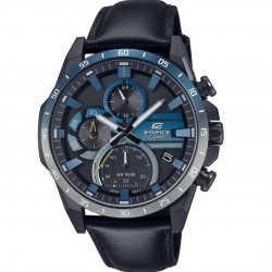 CASIO Edifice Solar με μαύρο δερμάτινο λουράκι EQS-940NL-1AVUEF