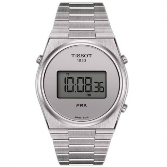 Tissot T-Classic PRX Chronograph Digital Time Silver Bracelet T1374631103000