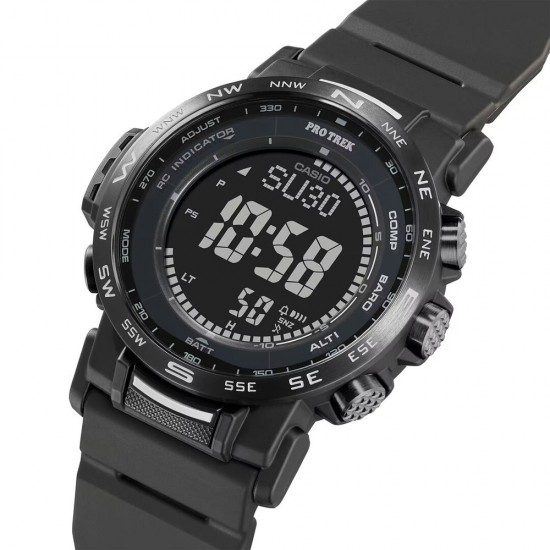 CASIO Protrek Tough Solar χρονογράφος με μαύρο λουράκι PRW-35Y-1BER