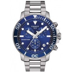 TISSOT T-SPORT SEASTAR CHRONOGRAPH SILVER STAINLESS STEEL BRACELET T1204171104100