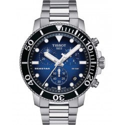 Tissot T-Sport Seastar Chronograph Silver Stainless Steel Bracelet T1204171104101
