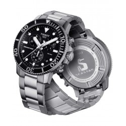 Tissot T-Sport Seastar Chronograph Silver Stainless Steel Bracelet T1204171105100