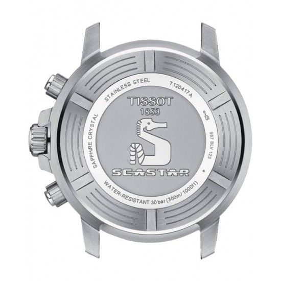TISSOT Seastar Chronograph Silver Stainless Steel Bracelet T1204171105101