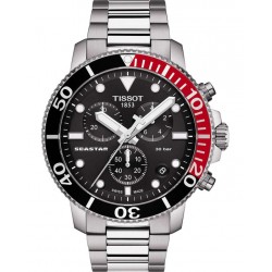 TISSOT Seastar Chronograph Silver Stainless Steel Bracelet T1204171105101