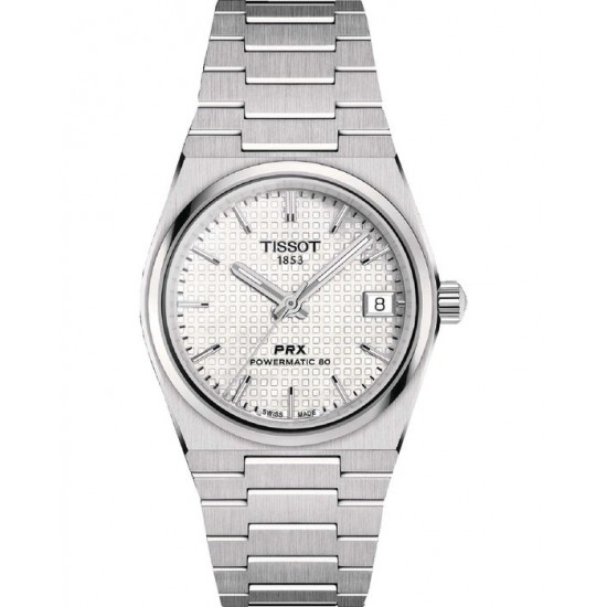 TISSOT T-Classic PRX Powermatic 80 Automatic Silver Stainless Steel Bracelet T1372071111100